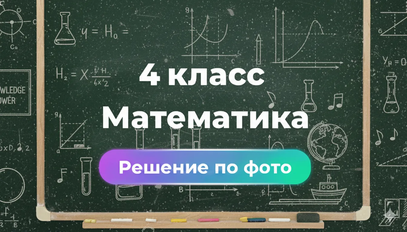 Решебник по Математике 4 класс: ответы по фото в боте Smartix